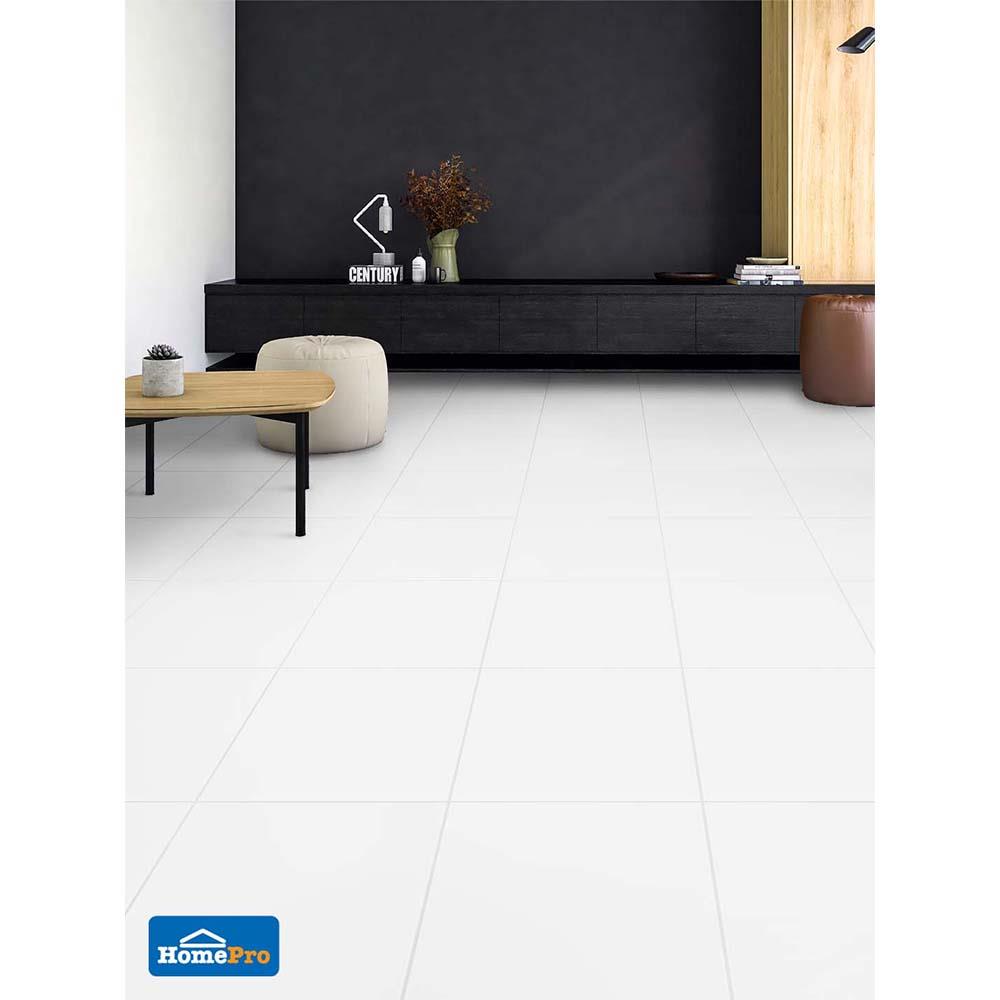 กระเบื้องพื้น 16x16 นิ้ว DURAGRES พิสตัน ขาว A 0.96M2