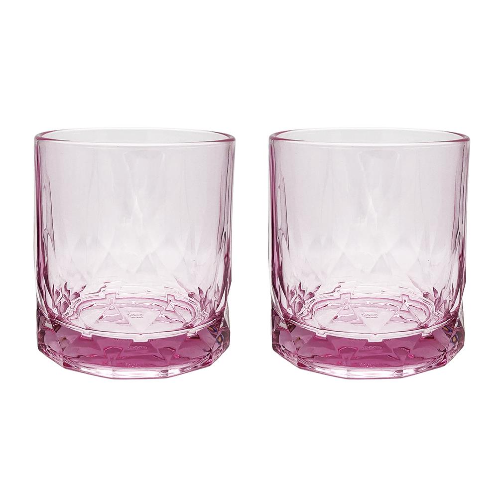 แก้วน้ำ 350ml OCEAN GLASS CONNEXION แพ็ค 2 ใบ ชมพู