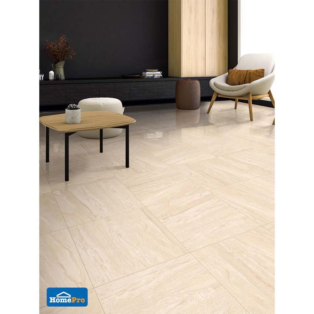 กระเบื้องพื้น 16x16 นิ้ว ภูผา ตะวัน เบจ A 0.96M2