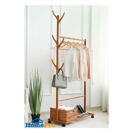 ราวแขวนผ้าไม้อเนกประสงค์ ME LIVING 70 ซม. สีเนเชอรัล_4