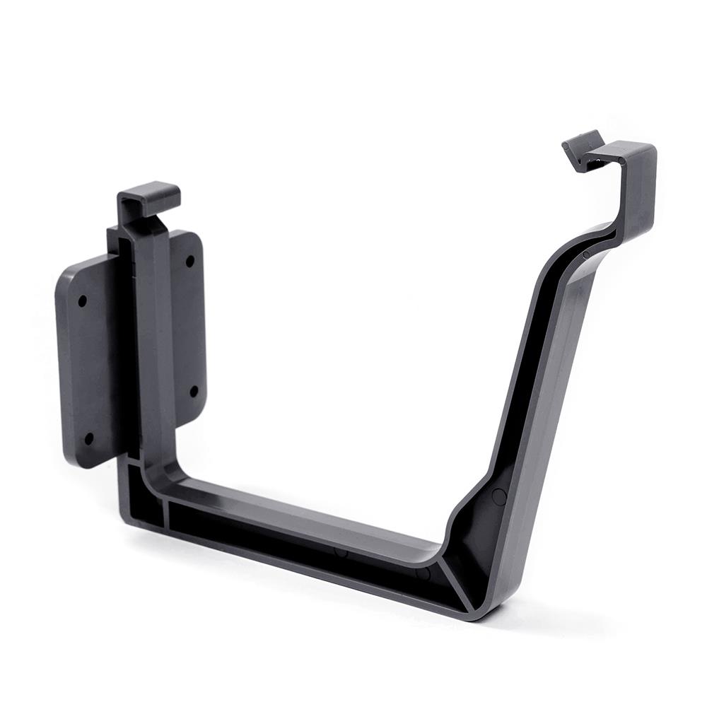 ตะขอรับรางพีวีซี โอเค สีเทา