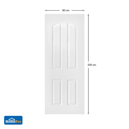 ประตูภายใน UPVC AZLE ET73 80X200 ซม. สีขาว+วงกบ เจาะลูกบิด_5