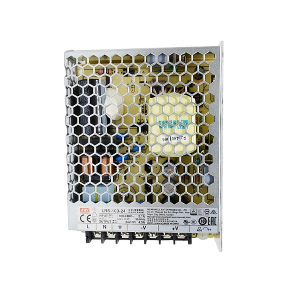 สวิตชิ่งเพาเวอร์ซัปพลาย MEANWELL LRS-100W 24VDC 100 วัตต์ สีเงิน