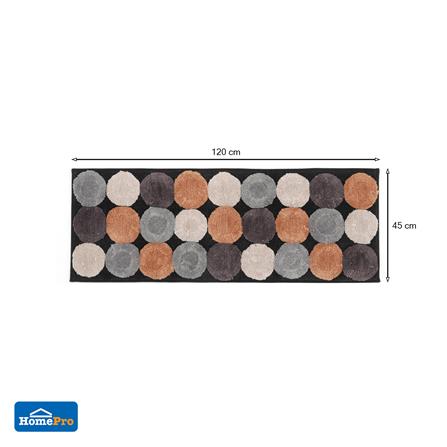 พรม HOME LIVING STYLE REMY 45x120 ซม. สีน้ำตาล_5