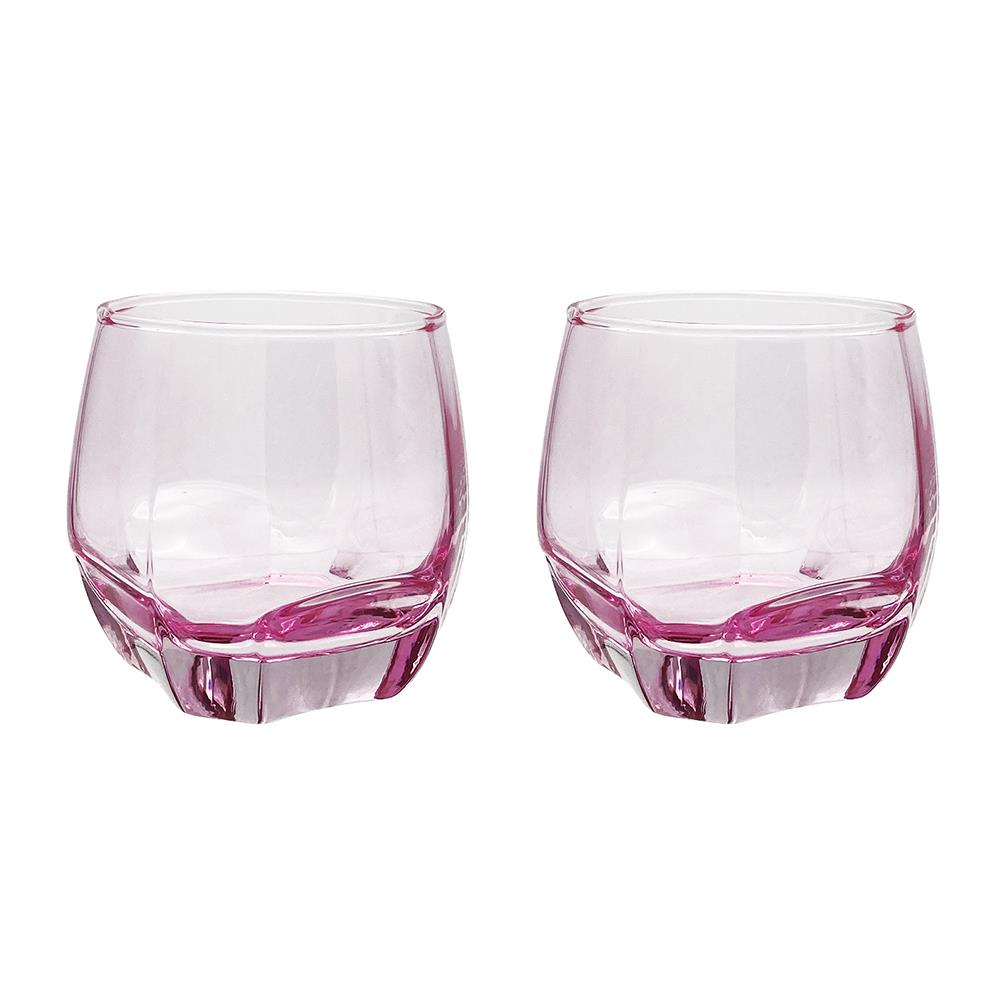 แก้วน้ำ 340ml OCEAN GLASS CHARISMA แพ็ค 2 ใบ ชมพู