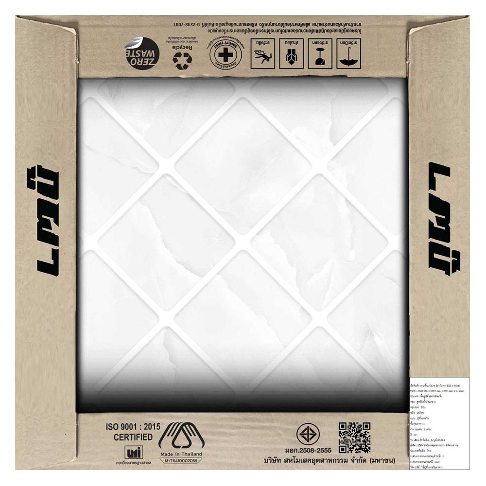 กระเบื้องพื้น 16x16 นิ้ว ภูผา วังวารี เทา A 0.96M2