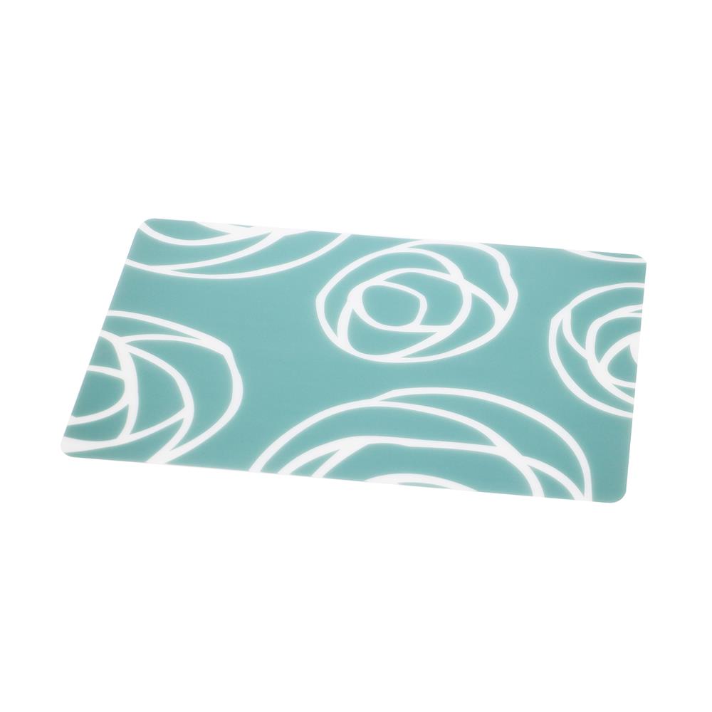 แผ่นรองจาน PVC SRITHAI ROSE สีฟ้า