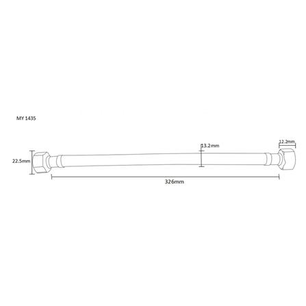 สายน้ำดีสเตนเลสน้ำอุ่น-น้ำเย็น MOYA MY 1165318 14 นิ้ว_2