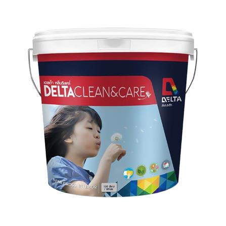 สีน้ำทาภายใน DELTA CLEAN&CARE BASE C กึ่งเงา 2.5 แกลลอน