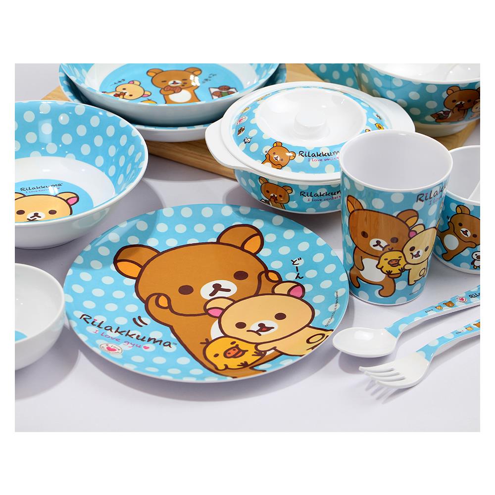 จานเมลามีนตื้น 8" SUPERWARE I LOVE RILAKKUMA