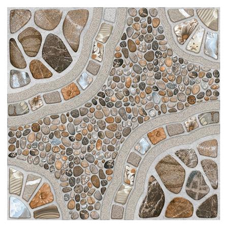 กระเบื้องพื้น 16x16 นิ้ว ภูผา กรวดแก้ว น้ำตาล A 0.96M2_0