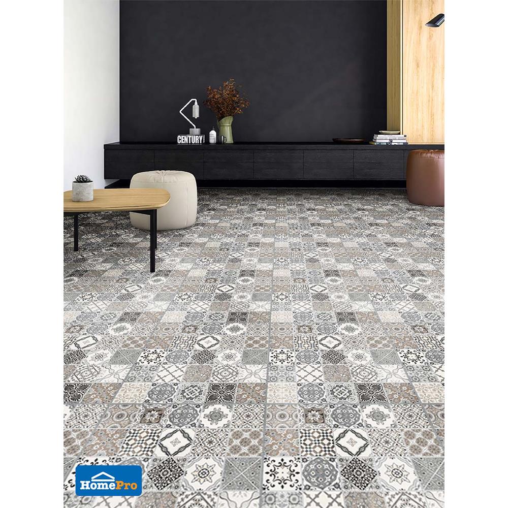 กระเบื้องพื้น 16x16 นิ้ว ภูผา คามิน เทา A 0.96M2