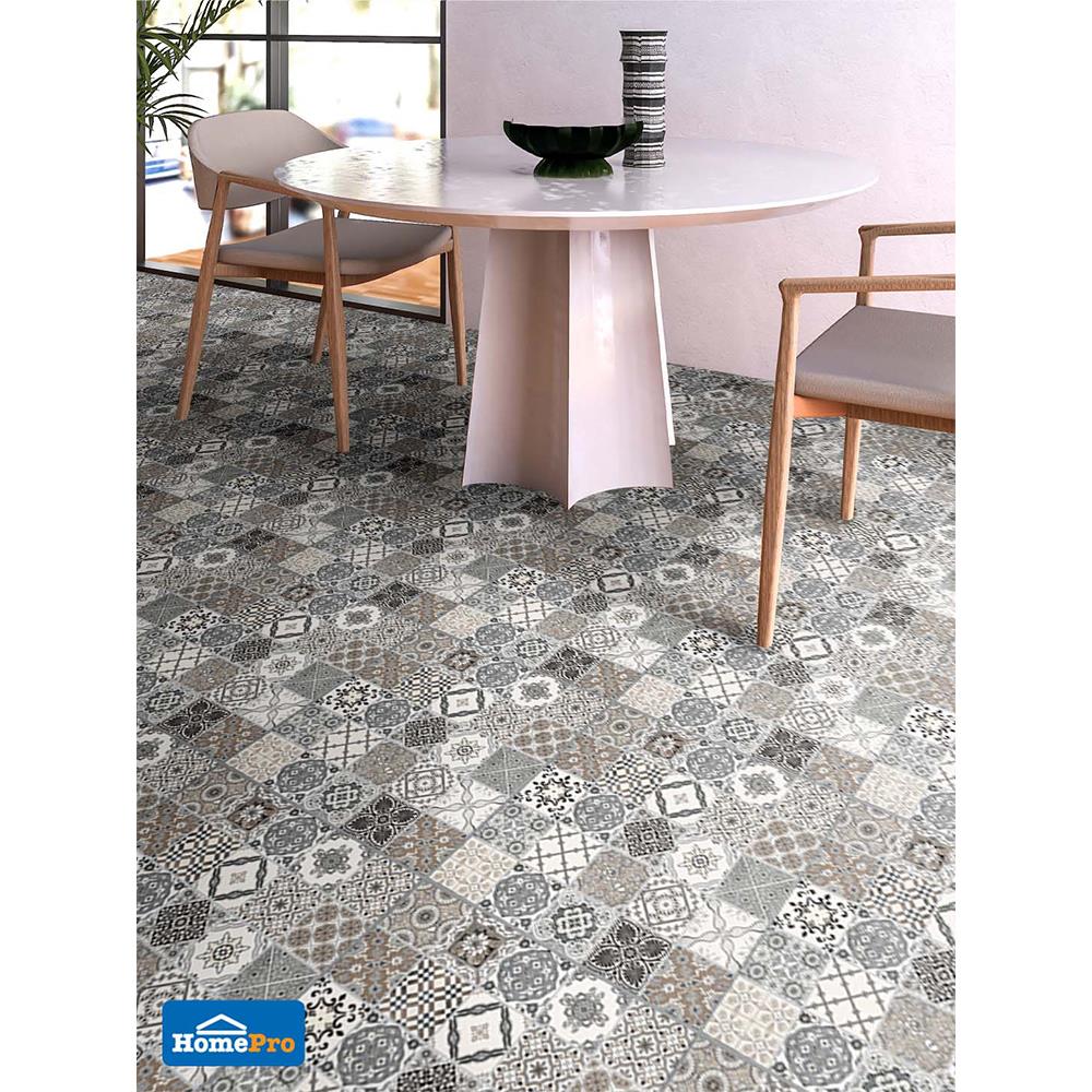 กระเบื้องพื้น 16x16 นิ้ว ภูผา คามิน เทา A 0.96M2