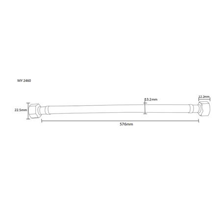 สายน้ำดีสเตนเลสน้ำอุ่น-น้ำเย็น MOYA MY 1165392 24 นิ้ว_2