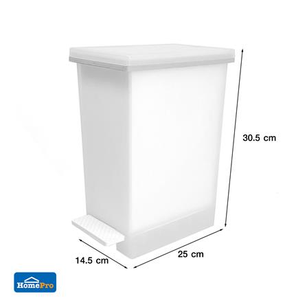 ถังขยะเหยียบ ACCO SAAN 5 ลิตร สีขาวขุ่น_5