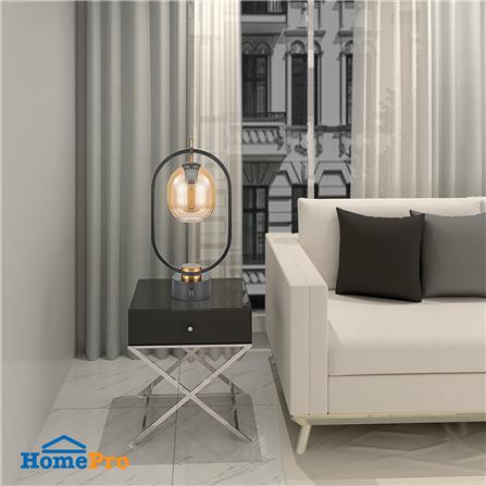 ไฟตั้งโต๊ะ CARINI T190363 สีน้ำตาล/ดำ/ทอง_5