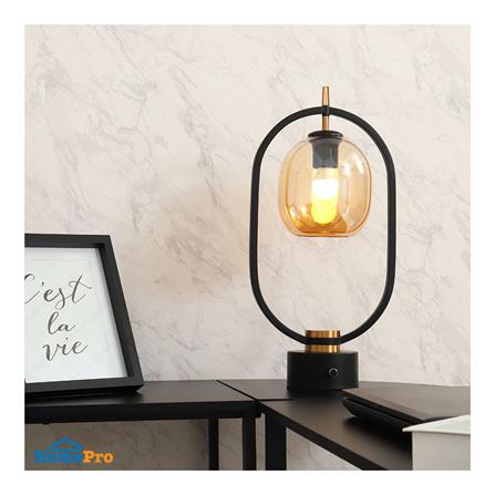 ไฟตั้งโต๊ะ CARINI T190363 สีน้ำตาล/ดำ/ทอง_6