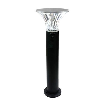 ไฟทางเดิน SOLAR RACER BOLLARD 3 วัตต์ WARMWHITE สีดำ_0