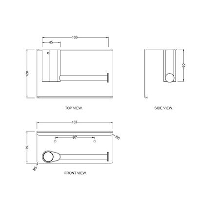 ที่ใส่กระดาษ HAFELE 485.80.013 สีโครม_1
