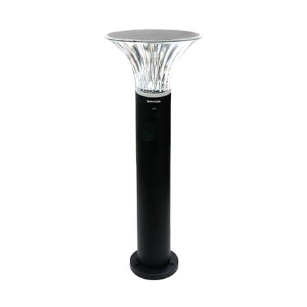 ไฟทางเดิน SOLAR RACER BOLLARD 3 วัตต์ DAYLIGHT สีดำ_0