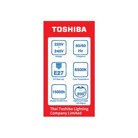 หลอด LED TOSHIBA A60 10.5 วัตต์ DAYLIGHT E27 แพ็ก 2 ชิ้น_3