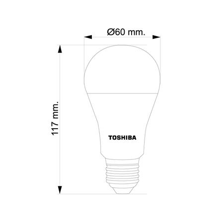 หลอด LED TOSHIBA A60 10.5 วัตต์ DAYLIGHT E27 แพ็ก 2 ชิ้น_7