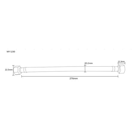 สายน้ำดีสเตนเลสน้ำอุ่น-น้ำเย็น MOYA MY 1165425 12 นิ้ว_2
