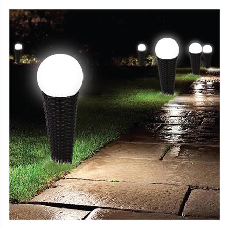 ไฟทางเดิน SOLAR HI-TEK HFSG03004B 0.24 วัตต์ DAYLIGHT สีดำ_2