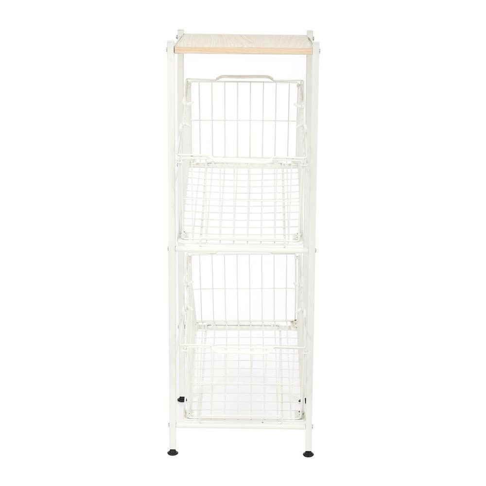 ชั้นวาง 2 ชั้น STACKO SCANDI 33.5x39x97.5 ซม. สีขาว