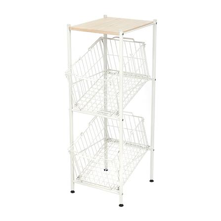 ชั้นวาง 2 ชั้น STACKO SCANDI 33.5x39x97.5 ซม. สีขาว_0