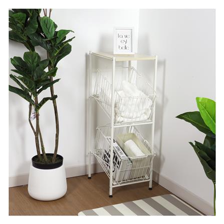 ชั้นวาง 2 ชั้น STACKO SCANDI 33.5x39x97.5 ซม. สีขาว_4