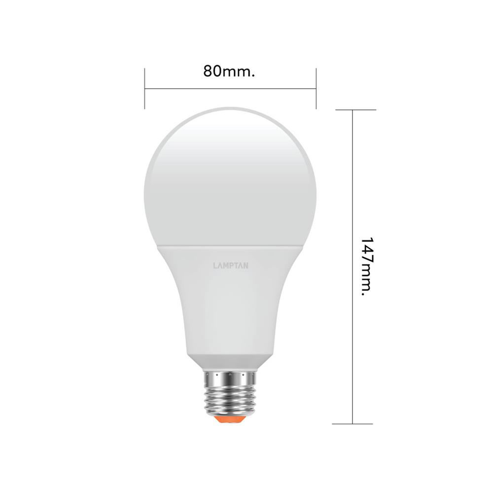 หลอด LED LAMPTAN A80 BULB GLOSS 22 วัตต์ DAYLIGHT E27