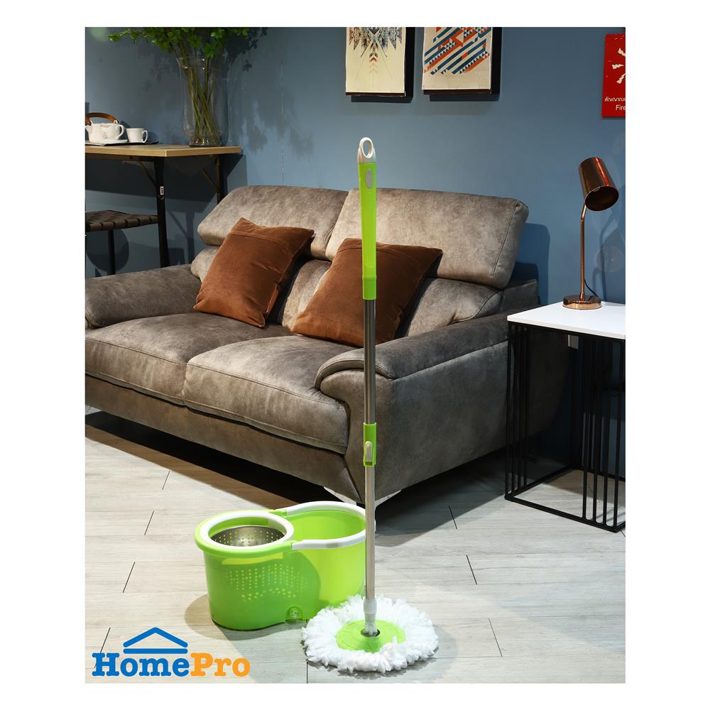 ชุดอุปกรณ์ถังปั่นพร้อมไม้ม็อบ ME LIVING TAIKU สีเขียว