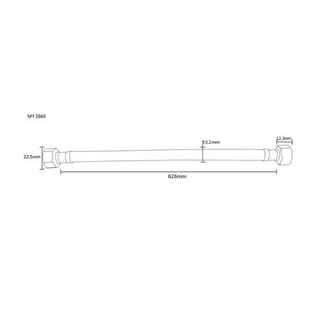 สายน้ำดีสเตนเลสน้ำอุ่น-น้ำเย็น MOYA MY 1165471 26 นิ้ว_2