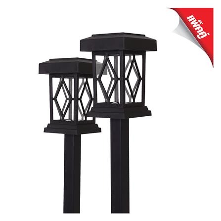 ไฟทางเดิน SOLAR HI-TEK HFSG03002B 0.06 วัตต์ DAYLIGHT สีดำ_0