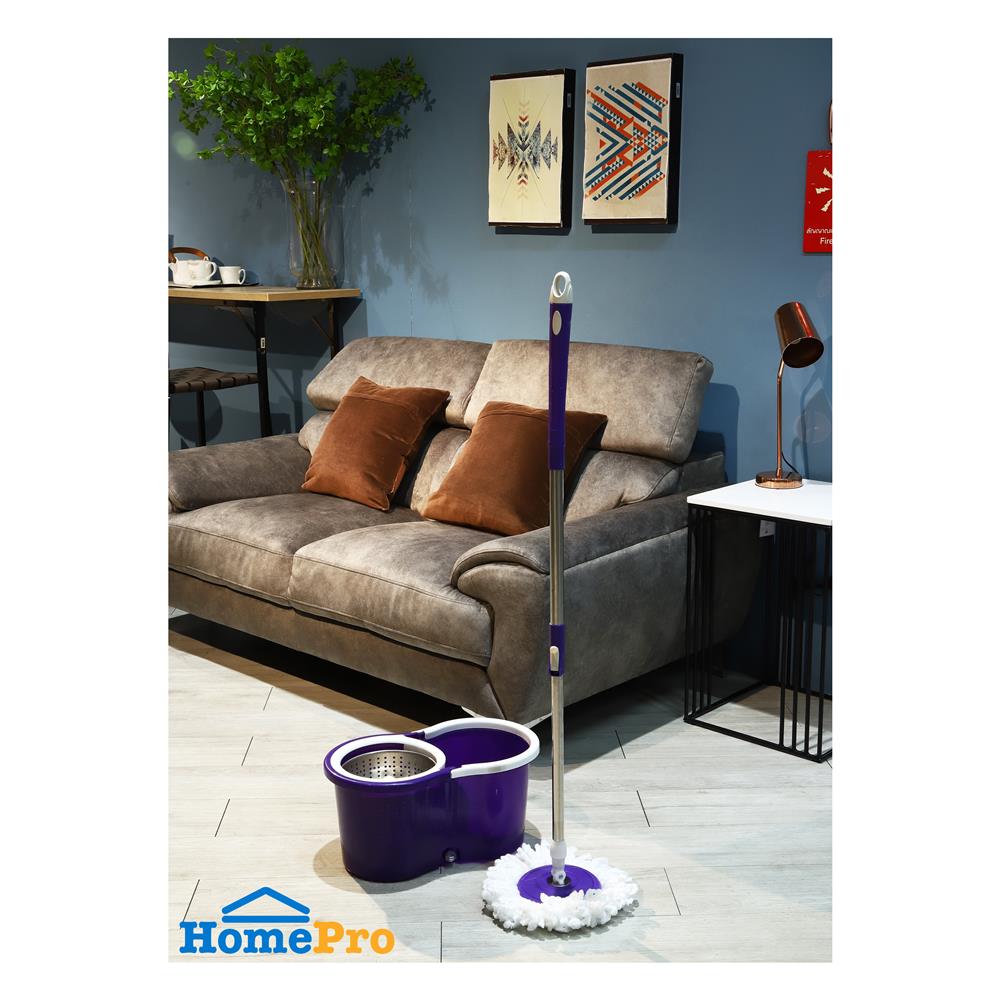 ชุดอุปกรณ์ถังปั่นพร้อมไม้ม็อบ ME LIVING TAIKU สีม่วง