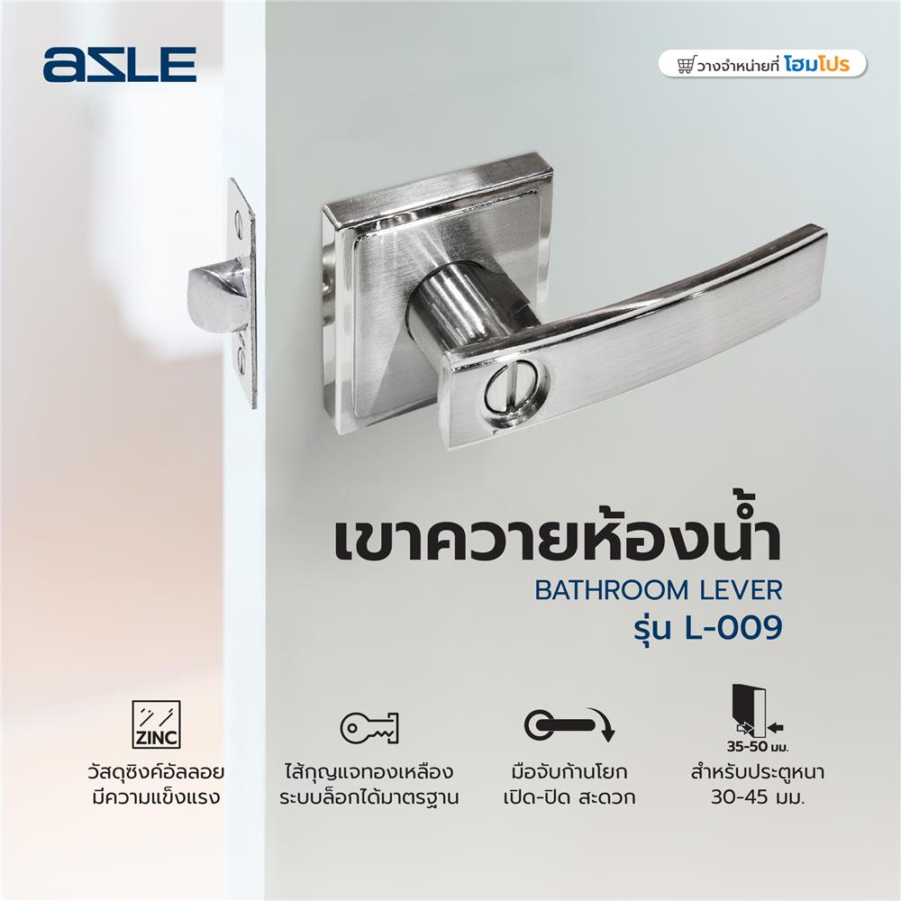 เขาควายห้องน้ำ AZLE L-009 SS สีสเตนเลส