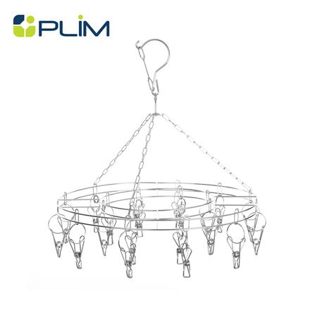 ห่วงตากผ้าสเตนเลสกลม 20กิ๊บ PLIM