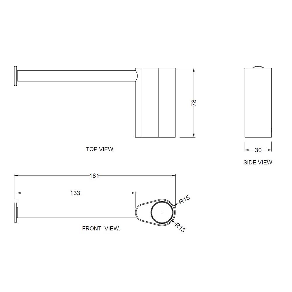 ที่ใส่กระดาษ HAFELE 485.80.011 สีโครม