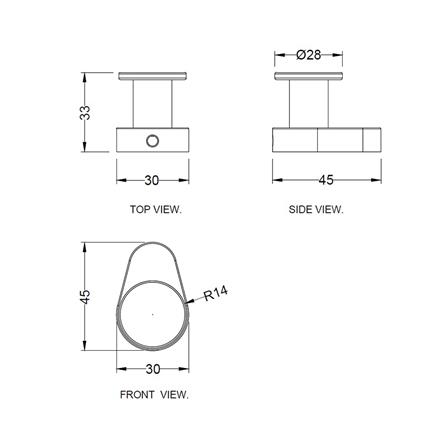 ขอแขวนผ้า HAFELE 485.80.010 สีโครม_1