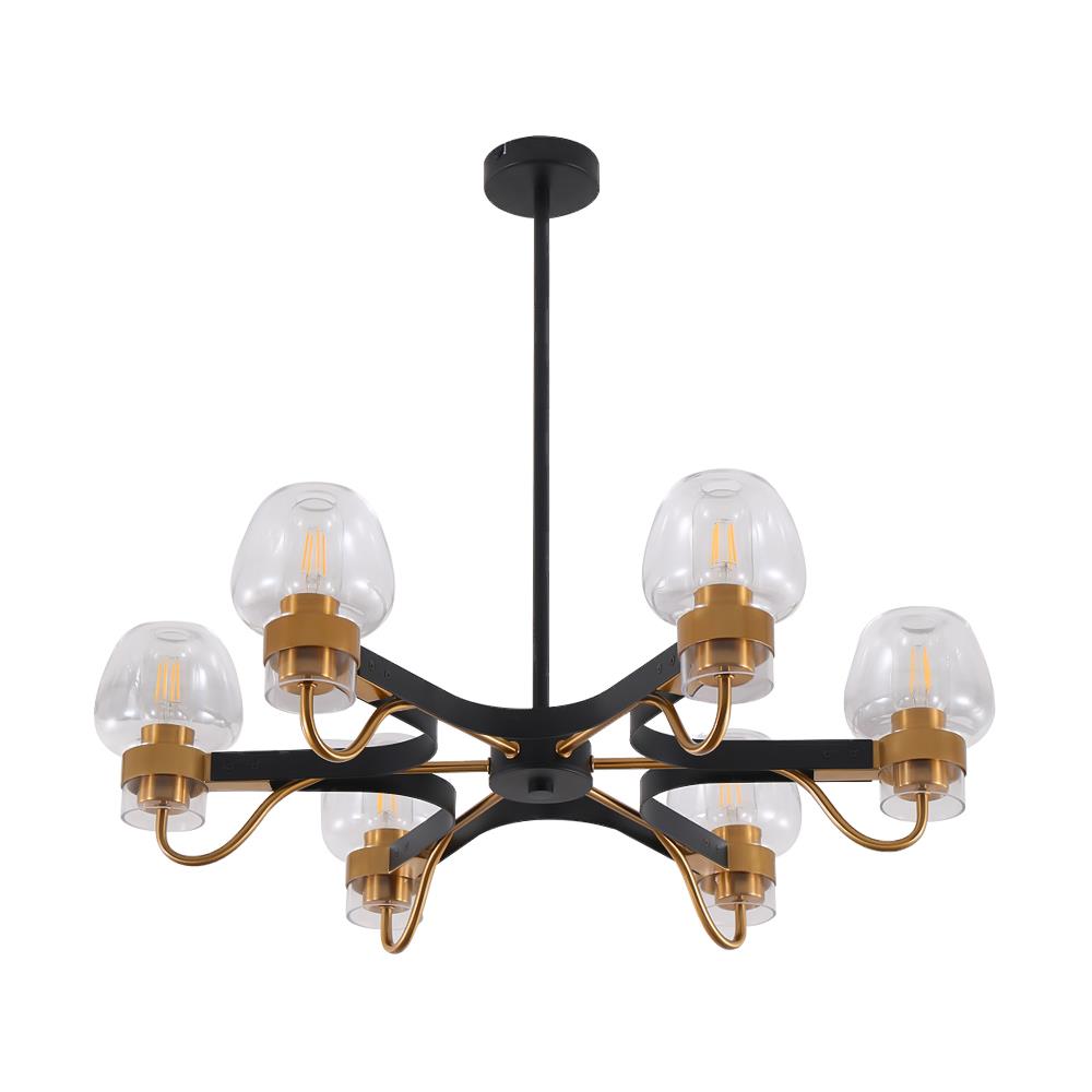 ไฟช่อ CARINI P20073-6A 6 หัว สีโรสโกลด์