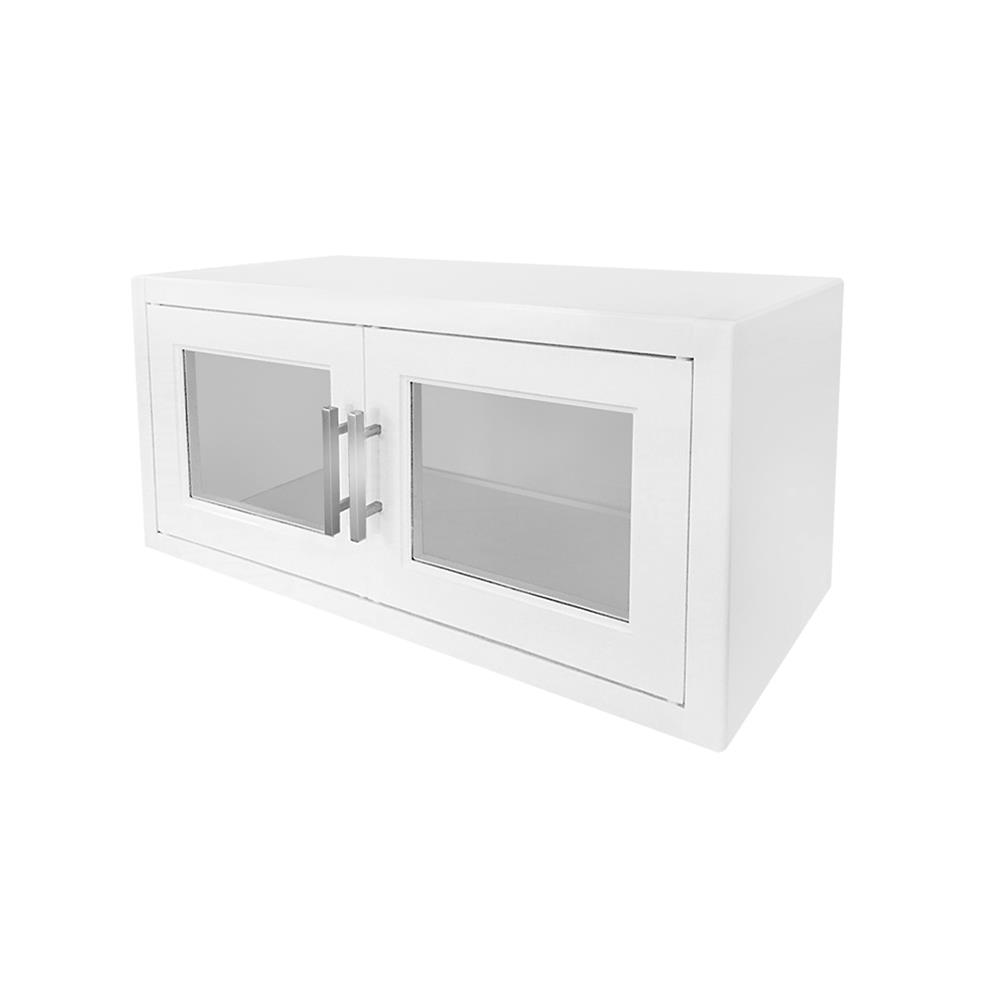 ตู้แขวนเสริมแนวนอนกระจก CABIN 87.5x42 ซม. สีครีม