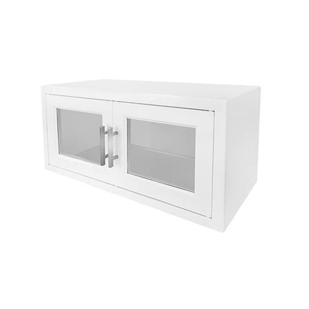 ตู้แขวนเสริมแนวนอนกระจก CABIN 87.5x42 ซม. สีครีม_1