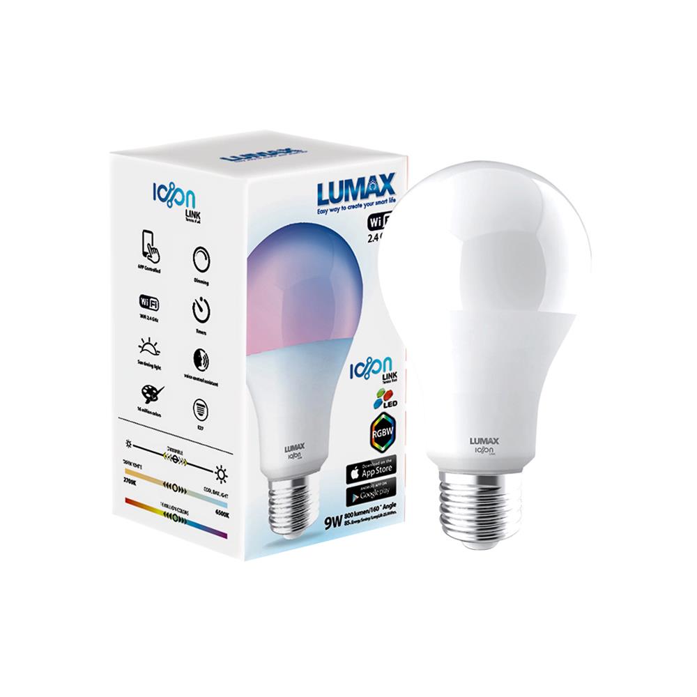 หลอด LED LUMAX ICON WIFI 9 วัตต์ E27 RGB