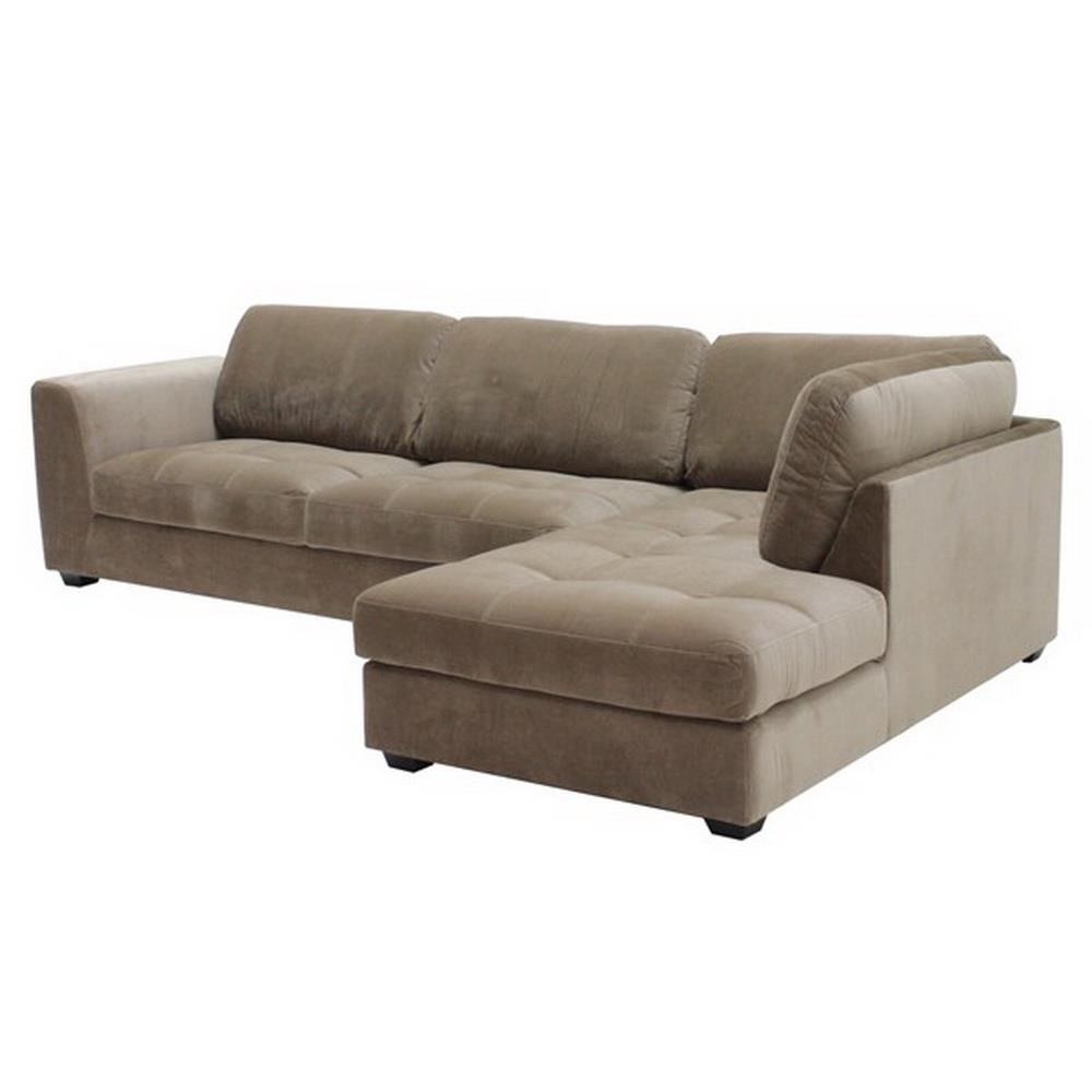 โซฟาผ้าเข้ามุมขวา KONCEPT LASSIE สีน้ำตาลอ่อน
