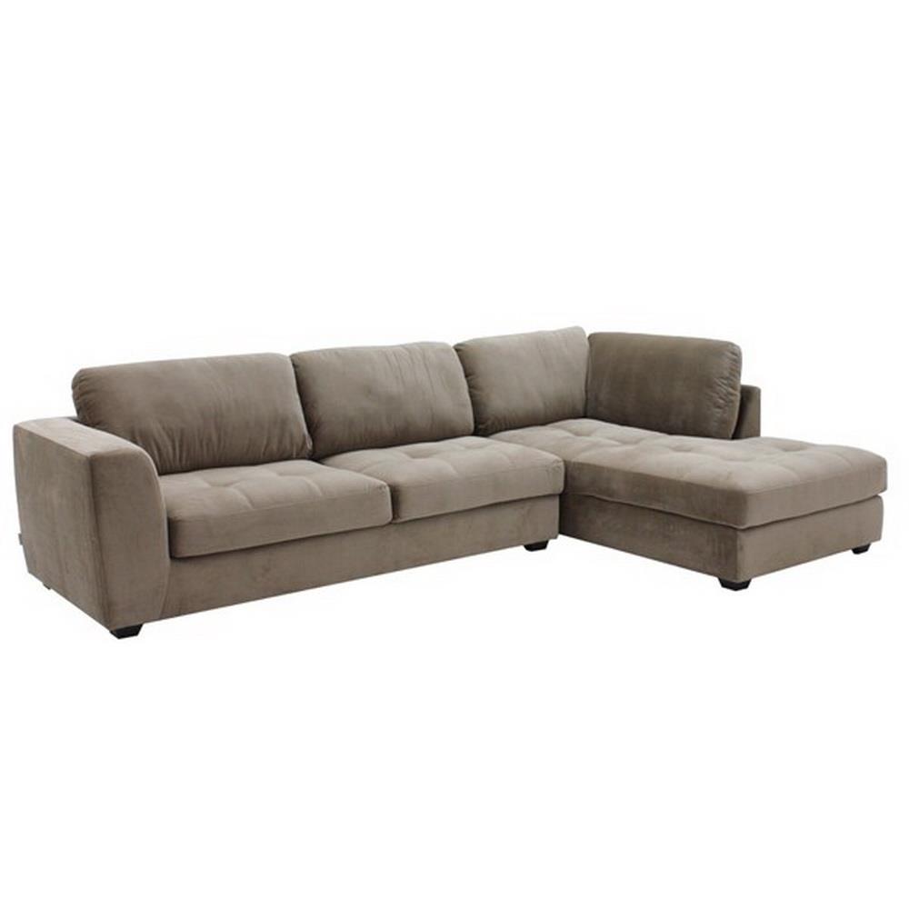 โซฟาผ้าเข้ามุมขวา KONCEPT LASSIE สีน้ำตาลอ่อน