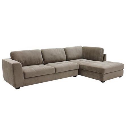 โซฟาผ้าเข้ามุมขวา KONCEPT LASSIE สีน้ำตาลอ่อน_2