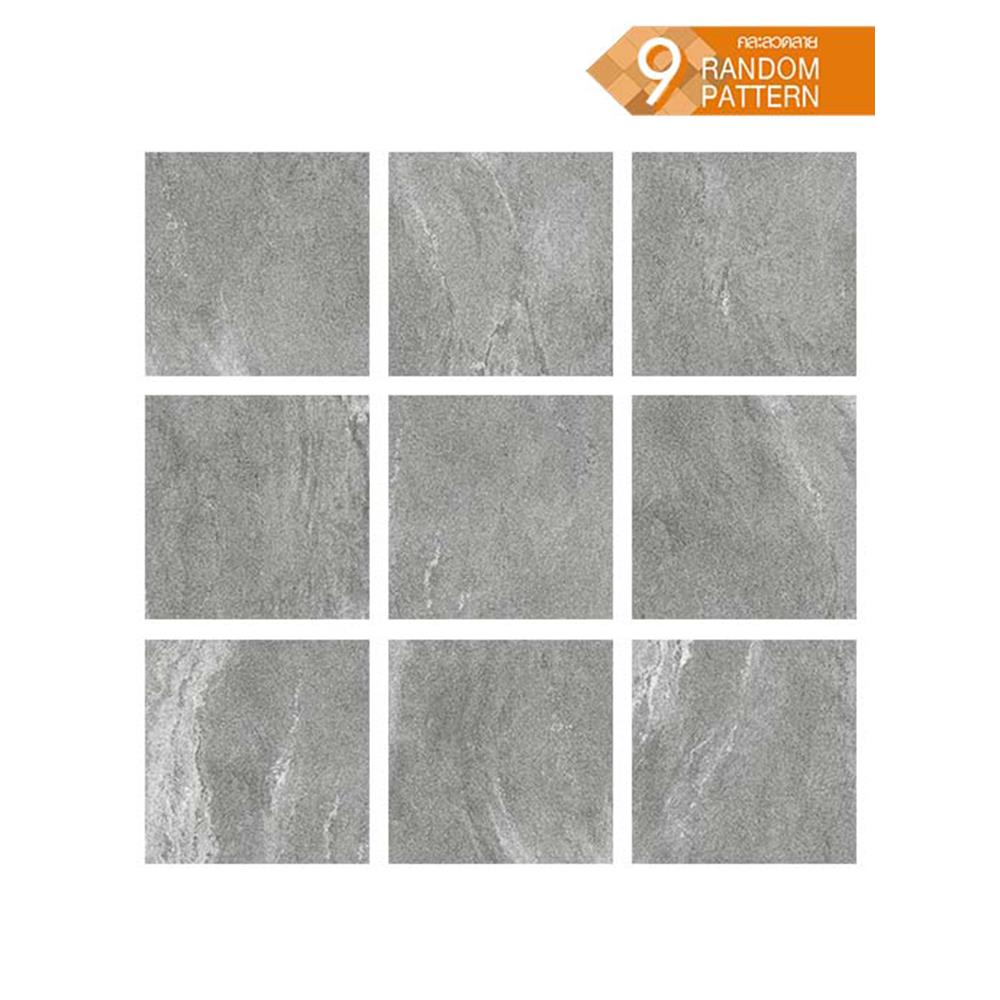 กระเบื้องพื้นพอร์ซเลน  16x16 นิ้ว COTTO ครีก เทาอ่อน PM (HYG) 0.96M2