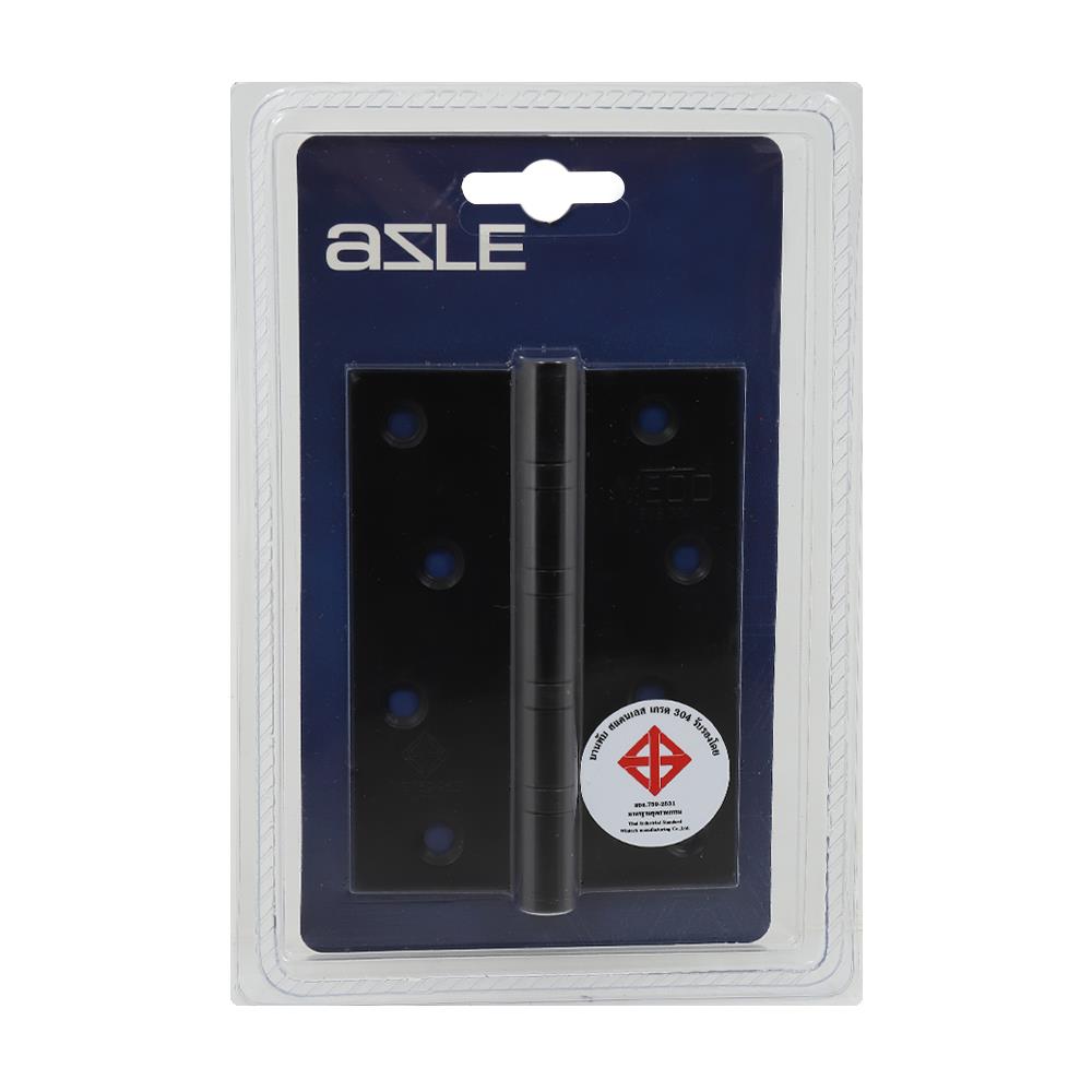 บานพับ 4X3 นิ้ว X 2 มม. AZLE 4BB มอก. สีดำ (แพ็ก 2 ชิ้น)