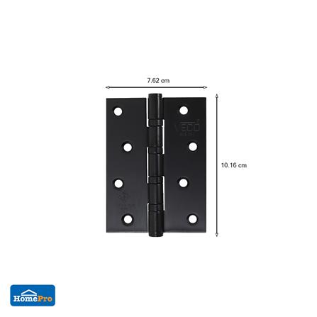 บานพับ 4X3 นิ้ว X 2 มม. AZLE 4BB มอก. สีดำ (แพ็ก 2 ชิ้น)_5